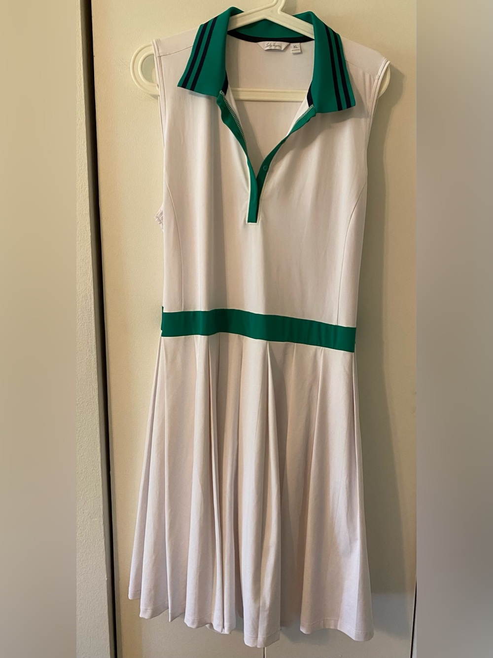 Lady HagenTennis Dress with Green Trim